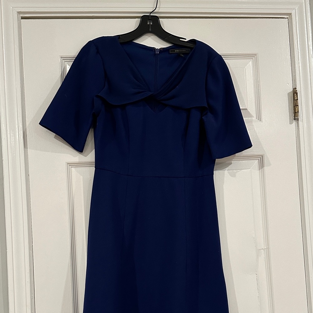 BCBGMaxAzria Deep Blue Long Sleeve Dress